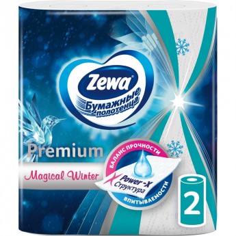 Бумажные бытовые полотенца ZEWA Premium Decor