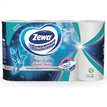 Бумажные впитывающие полотенца ZEWA Premium Decor